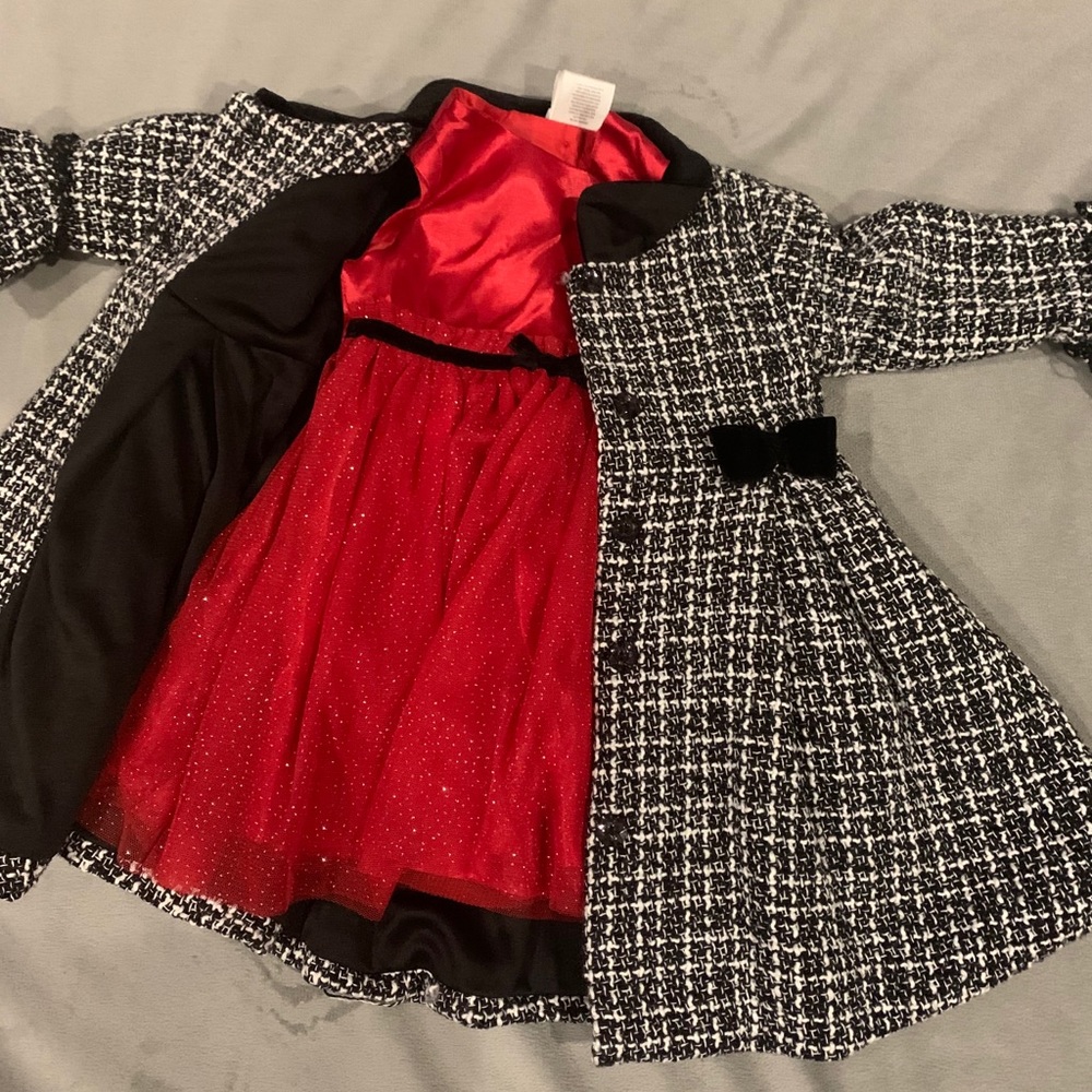 Pea coat and dress size 12 months